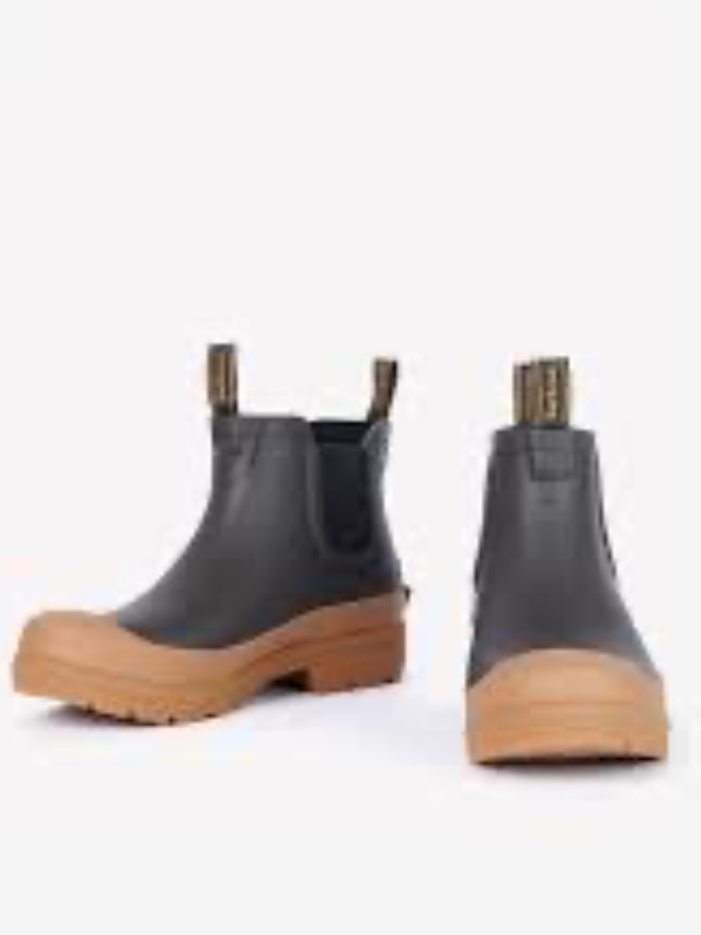 BARBOUR Men’s  STORM RAIN BOOTS, Brown, Size 8, NWOT flaw